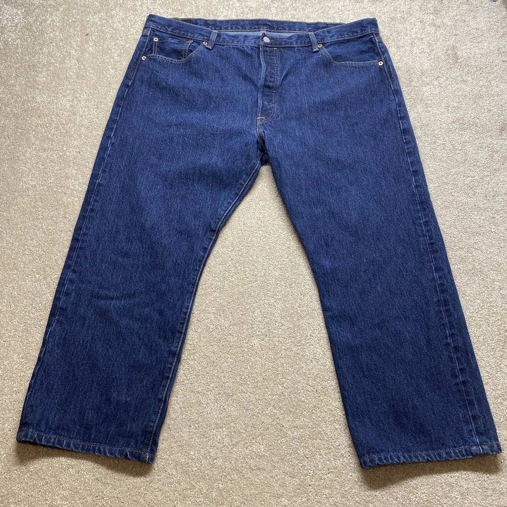 Levi's 501 Jeans Mens 42x30 Blue Original Fit Straight Leg Button Fly Denim